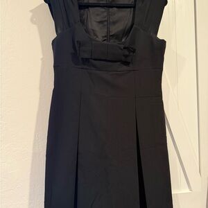 Alice & Olivia Women’s Black Bow-Accent Sleeveless Dress